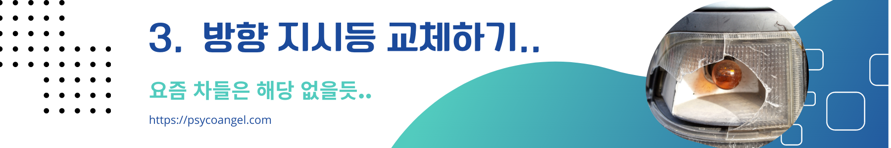 방향 지시등 교체