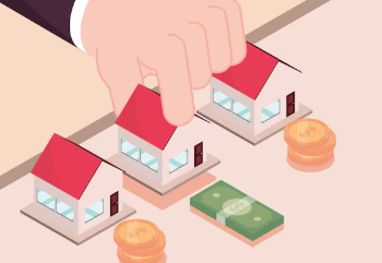 집과 돈이 보이는 그림