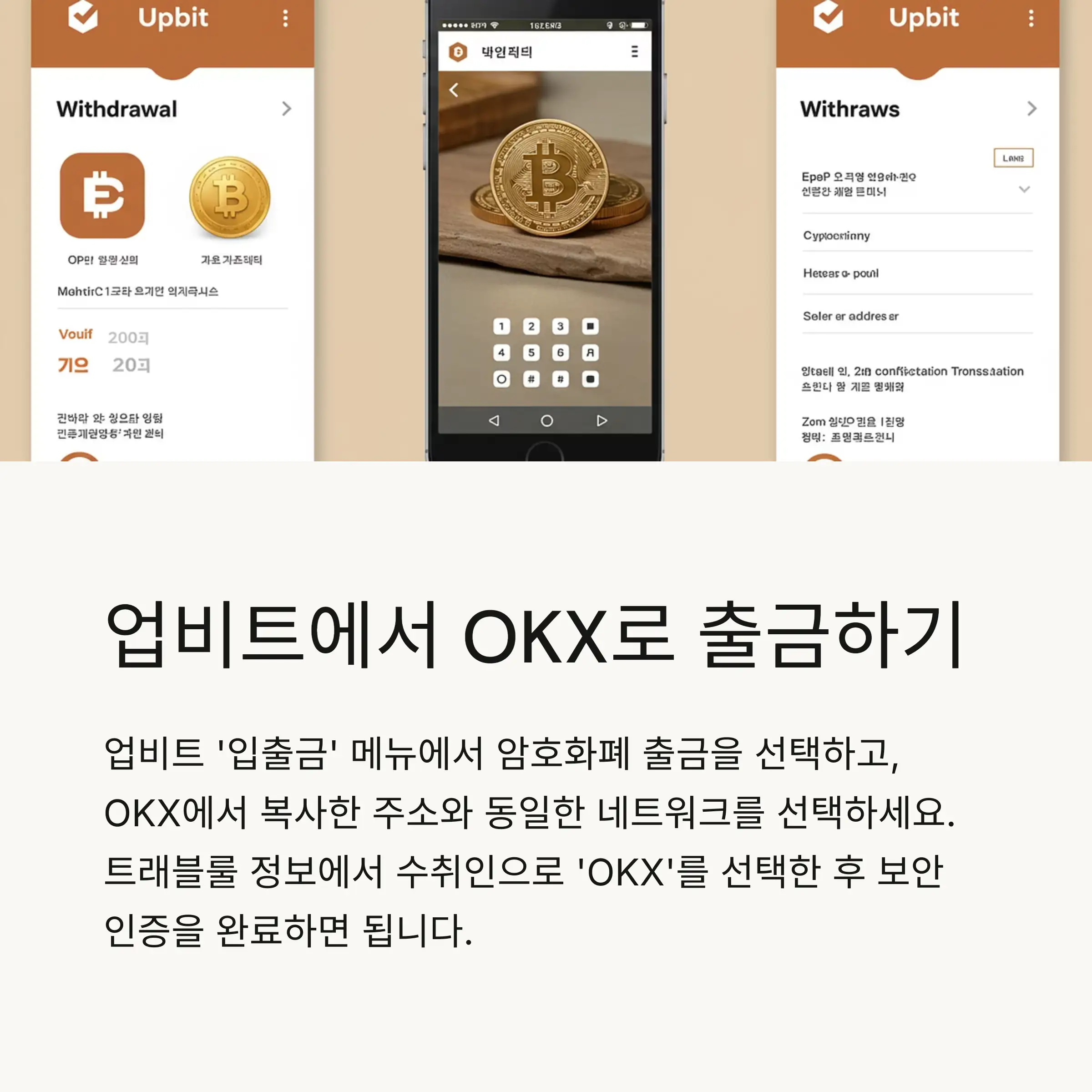 📤 업비트에서 OKX로 출금하는 단계별 과정