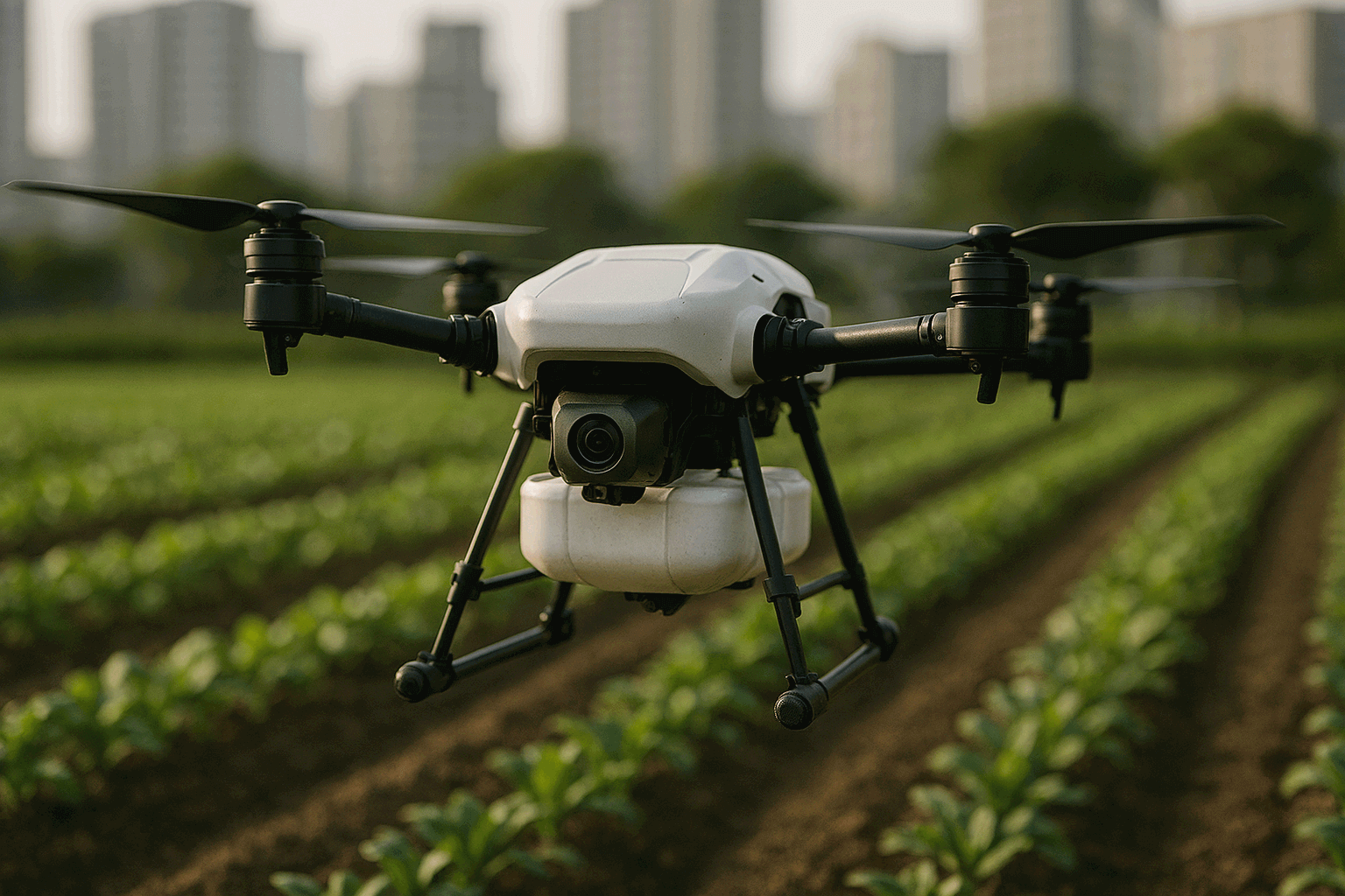 도심형 드론 기반 자동 작물 관리 기술