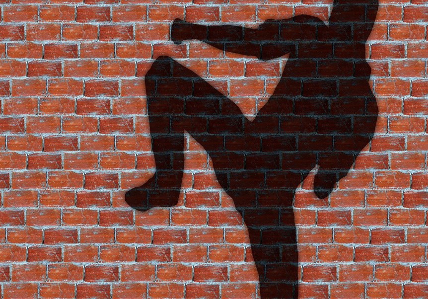 킥복싱 그림자 사진