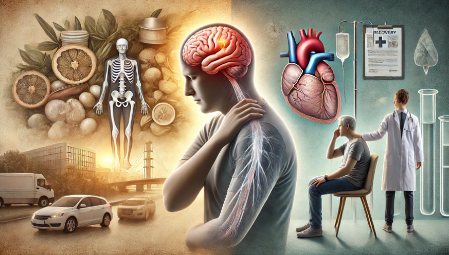 뇌경색을 표현한 그림