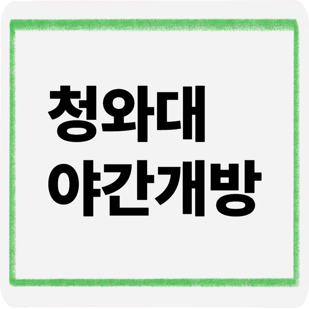 청와대야간개방