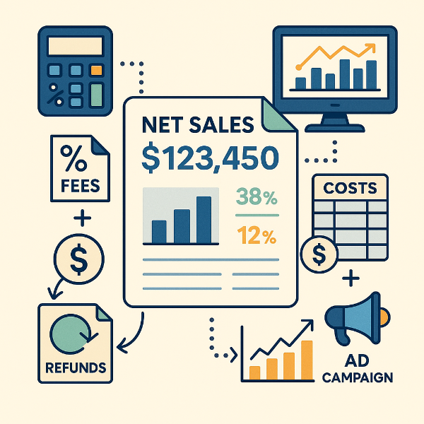 정산·수수료·광고비 자동 계산 사진