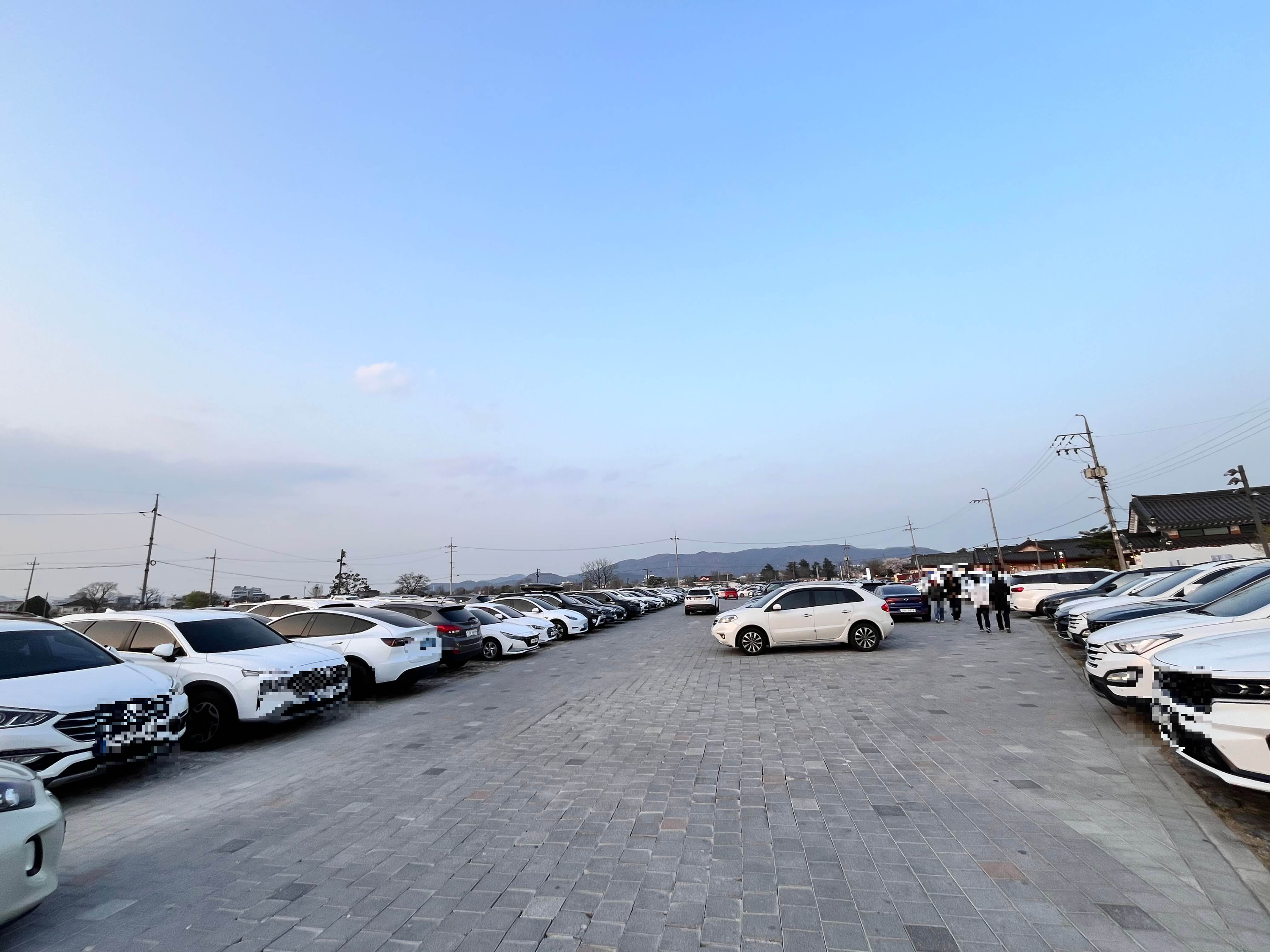 경주 쪽샘지구 임시 공영주차장