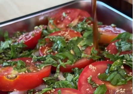 토마토와 올리브유로 만드는 토마토 마리네이드