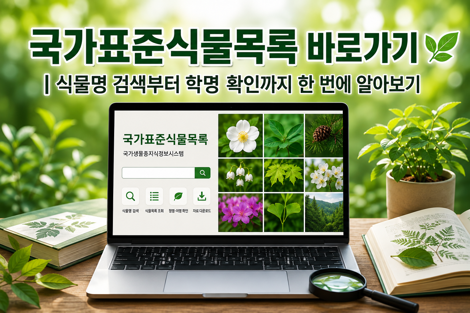국가표준식물목록 바로가기|식물명 검색부터 학명 확인까지 한 번에 알아보기 관련 사진