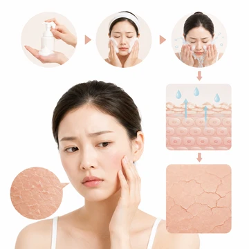 과한 세안 후 피부당김 원인4