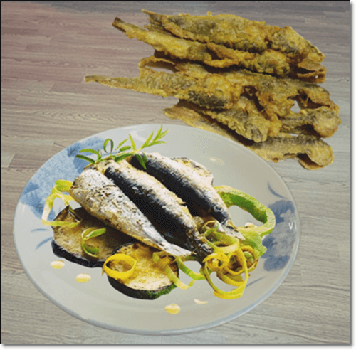 정어리 구이와 튀김