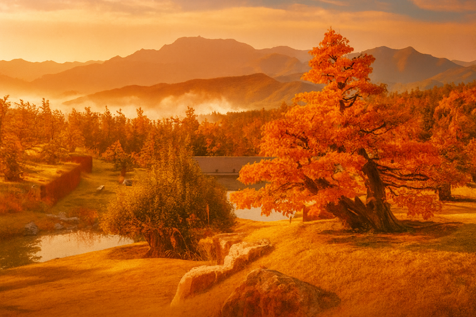 사유원 가을 풍경