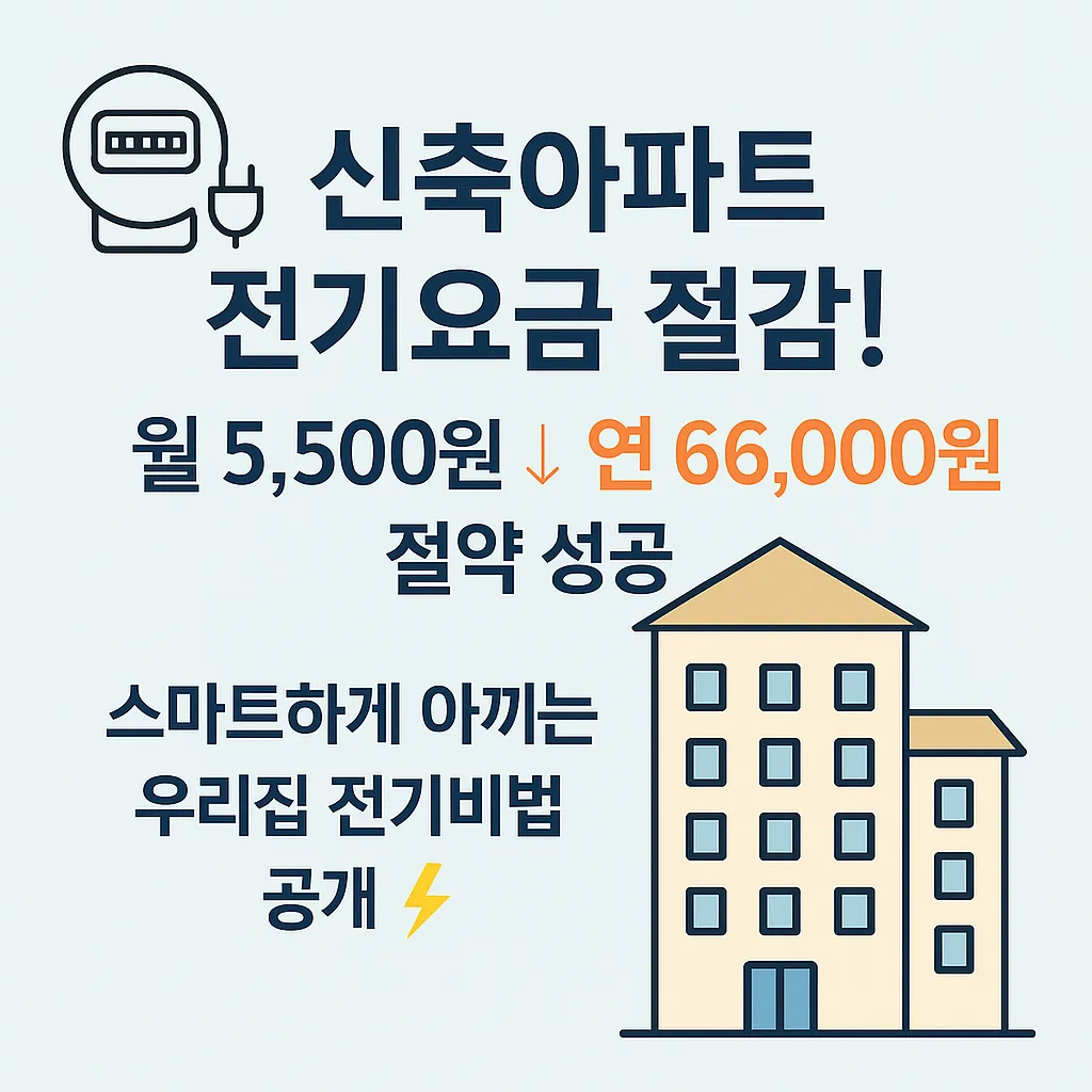 신축아파트 전기요금 많이 나오는 이유