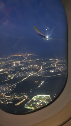 제주도행 비행기-야경