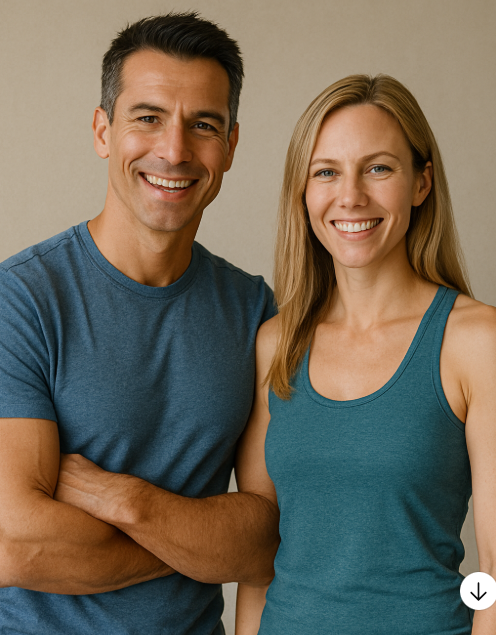 건강한 40대 남여 사진