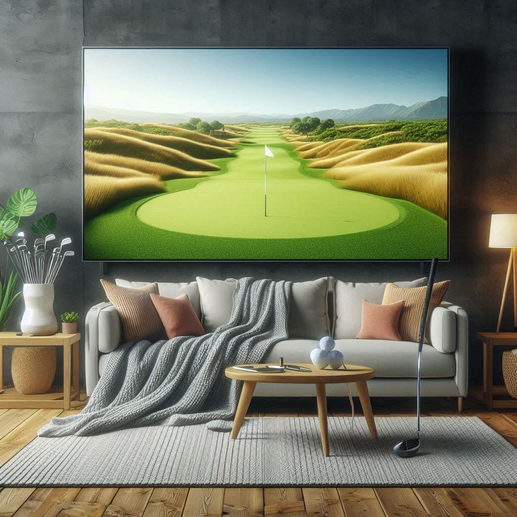 스크린골프장 배경