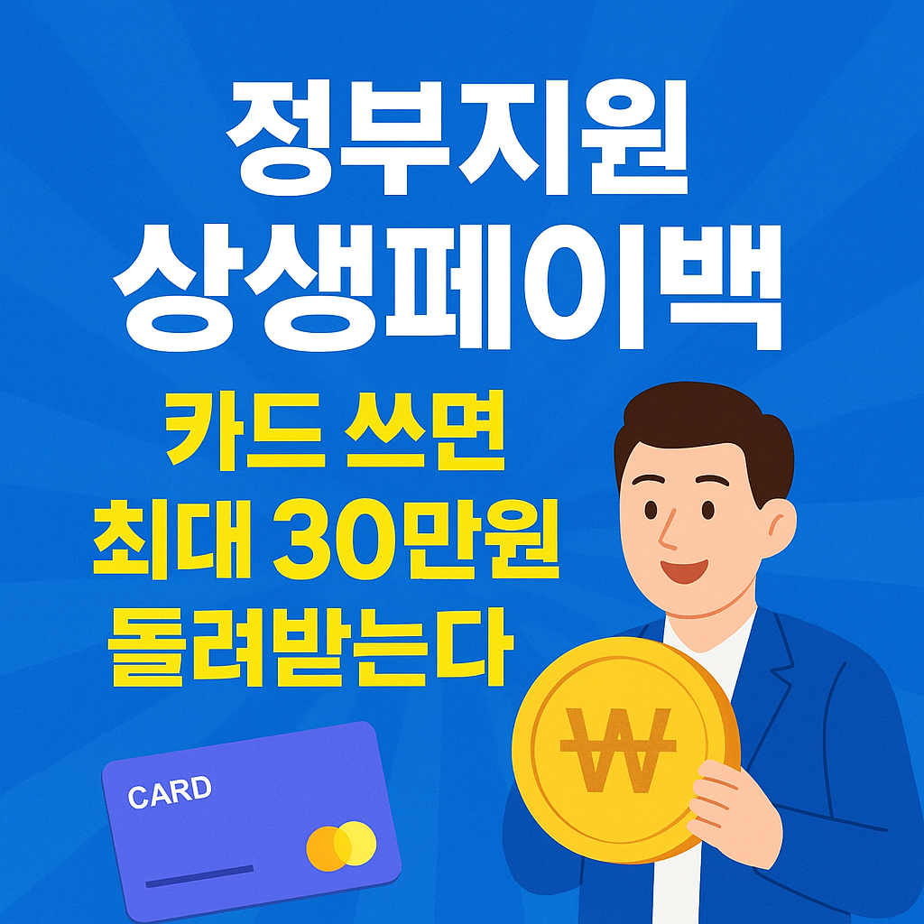 정부지원 9월 상생페이백! 카드 쓰면 최대 30만원 돌려받는다