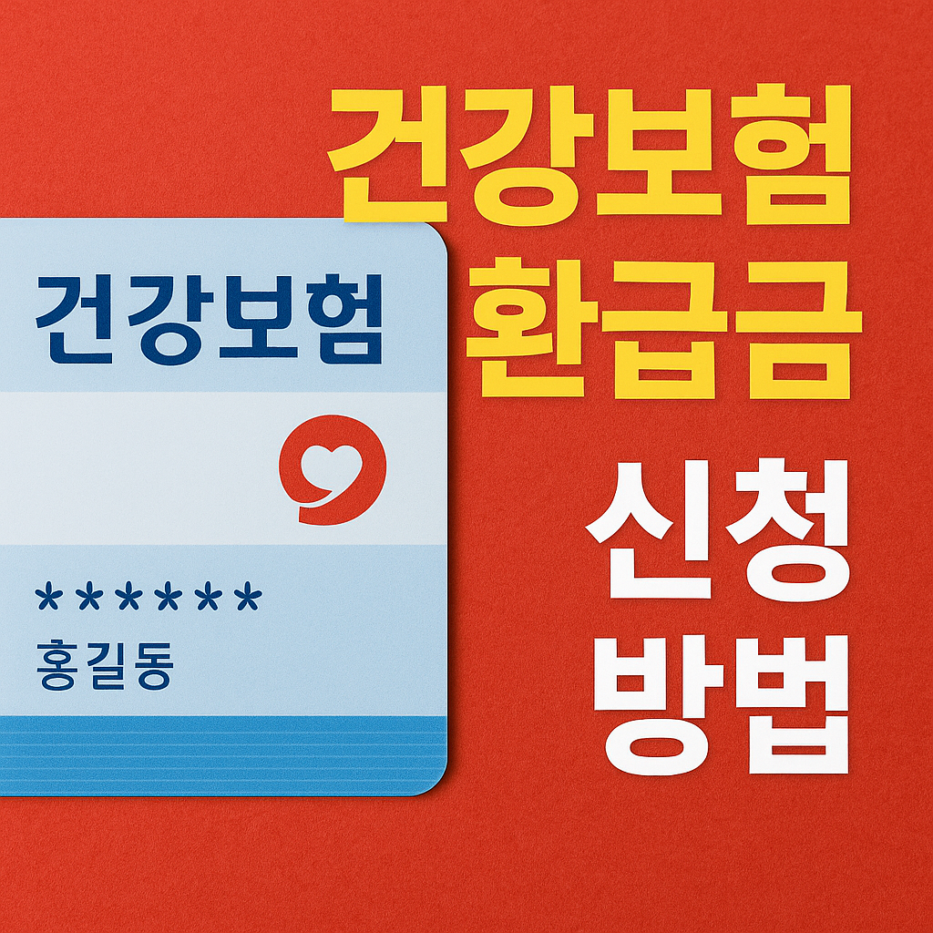 건강보험 환급금 신청 방법