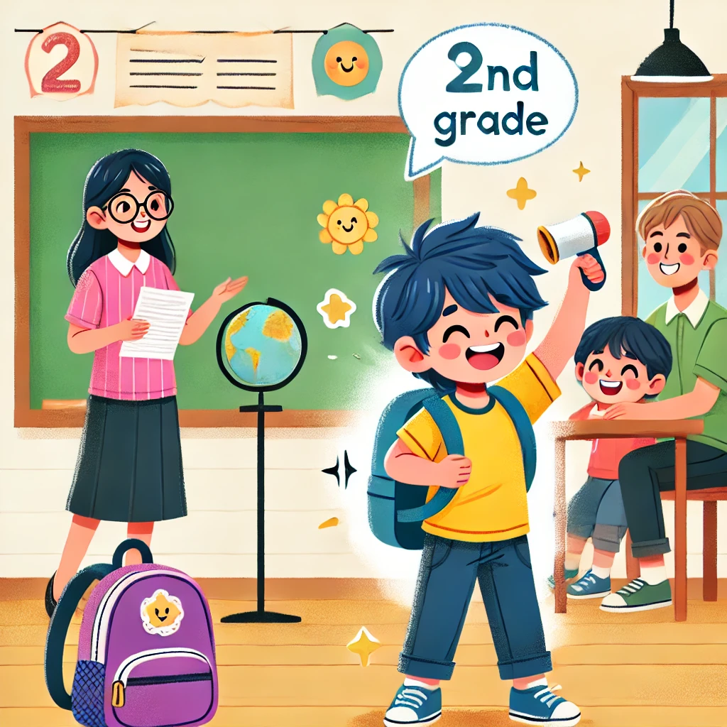 초등학교 2학년, 9세 표현력과 독립심 관련 이미지