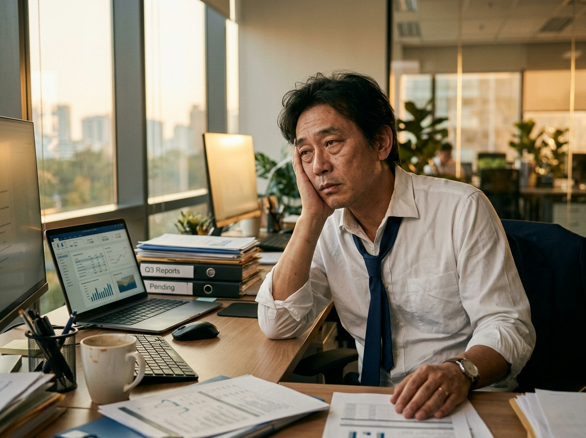 40대 만성피로 증상 직장인 남성