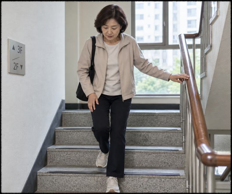 계단 내려갈 때 무릎 앞쪽이 아프다면｜오를 때&middot;내려갈 때 증상 구분하기