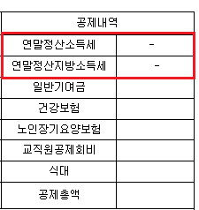 교사 연말정산 환급금 지급시기
