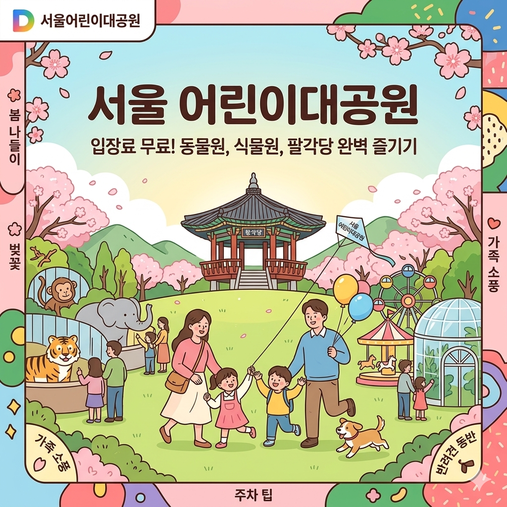 서울 어린이대공원 입장료부터 주차 명당까지, 나들이 전 필수 체크리스트
