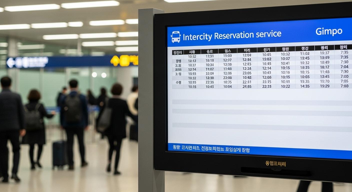 김포공항 시외버스 예매