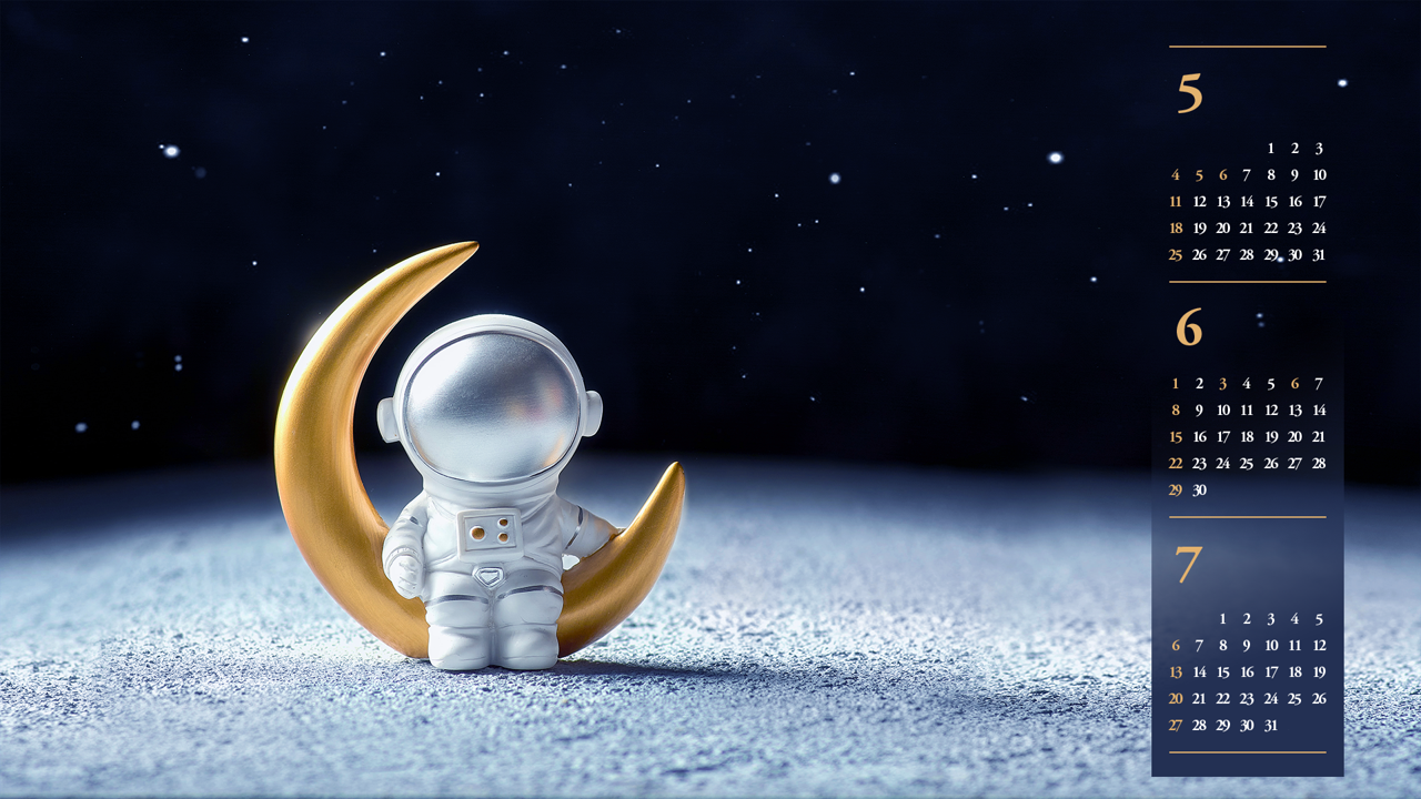 02 우주 비행사 B - 2025년6월 노트북배경화면