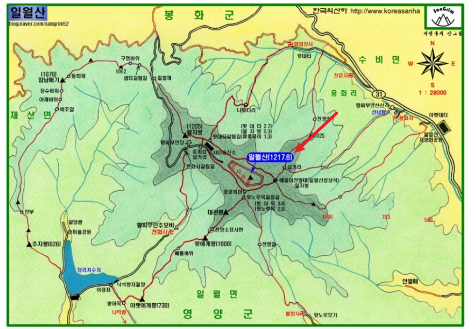 정상까지 차로 가는 산 TOP51