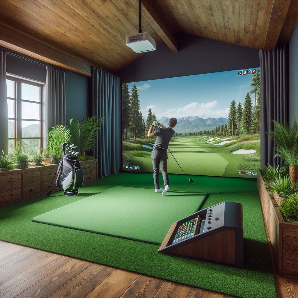 스크린골프장 배경