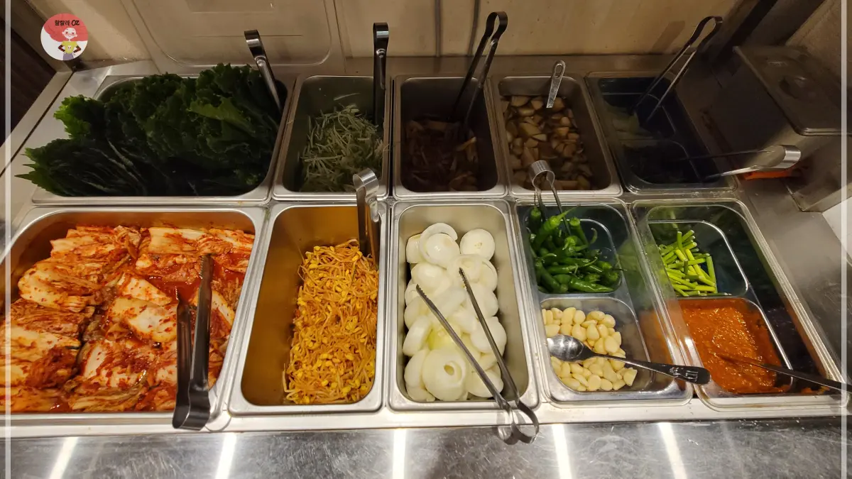 경기-남양주-효자동솥뚜껑-보리밥집-다산점-샐프-반찬코너