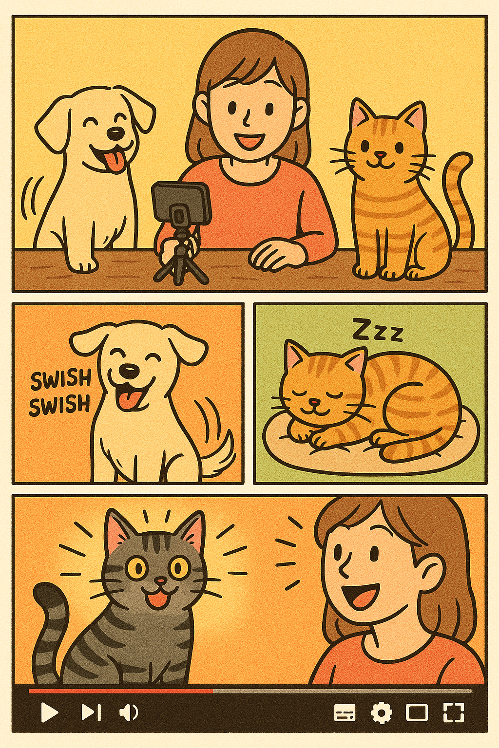 반려 동물 일상 짧게 기록하기