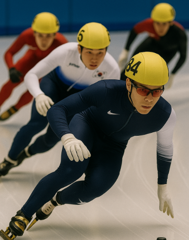 쇼트 트렉 경기장면