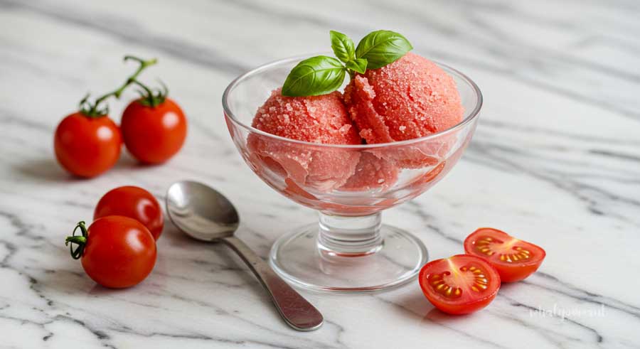 토마토 이색 건강 레시피, 아이스크림