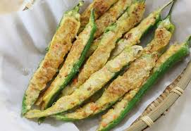 먹음직스럽게 부친 고추전 완성 모습