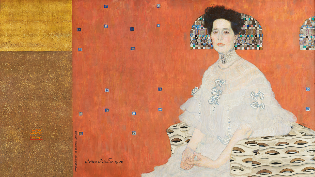 08 프리차 리들러 부인의 초상 C - Gustav Klimt 클림트배경화면