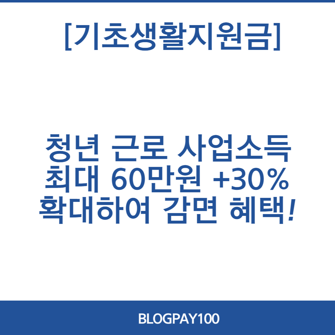 2024년 기초생활 보장 지원금