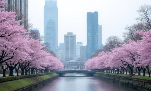 3월 도쿄 이미지입니다.