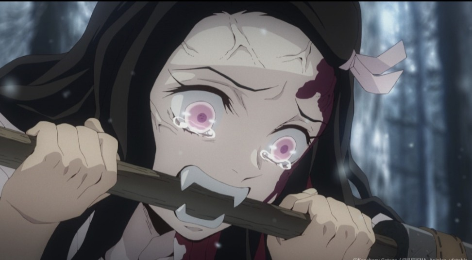 혈귀로 변하지 않기 위해 애쓰는 네즈코