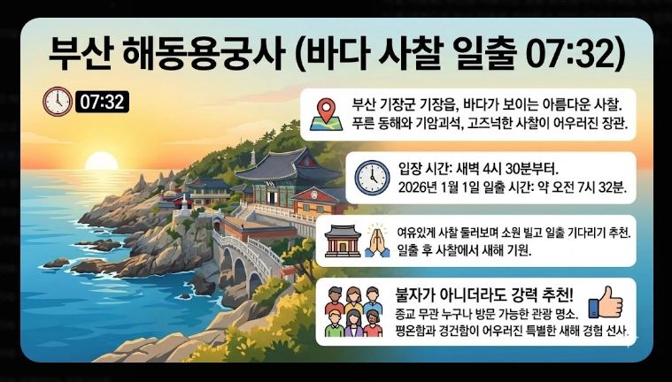 2026 해돋이 명소 지역별 완벽정리