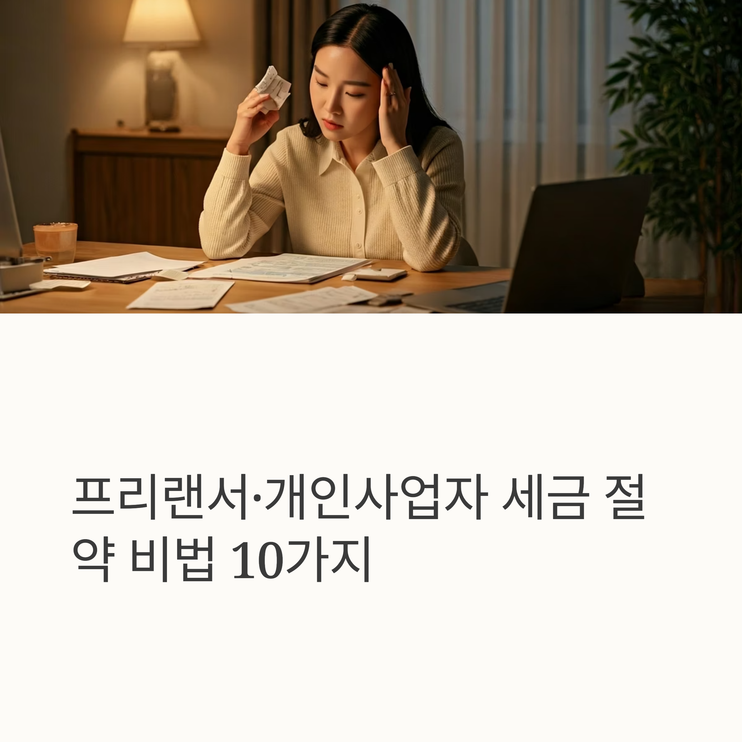 개인사업자 세금 절약 대표이미지