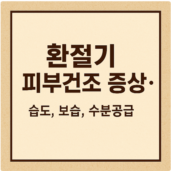 환절기 피부 건조 증상 썸네일 이미지