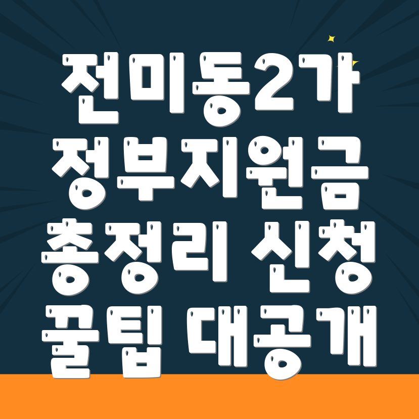 정부지원금