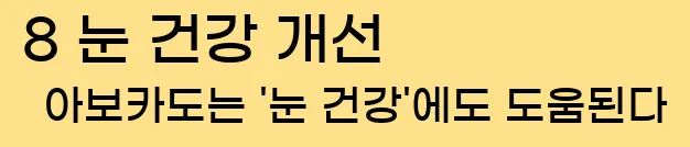  8 눈 건강 개선 아보카도는 '눈 건강'에도 도움된다