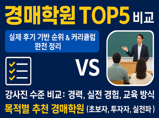 경매학원, 경매학원비교
