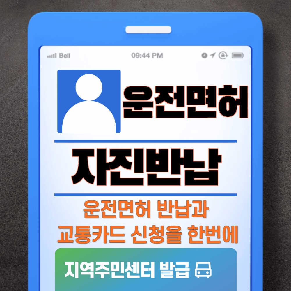 운전면허자진반납