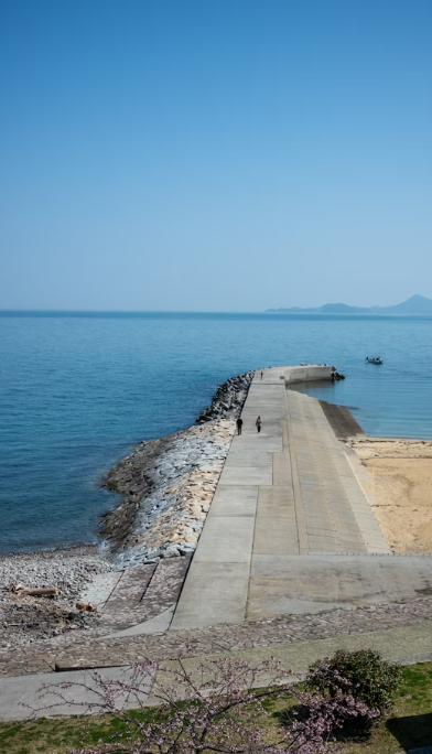 바다 산책 사진