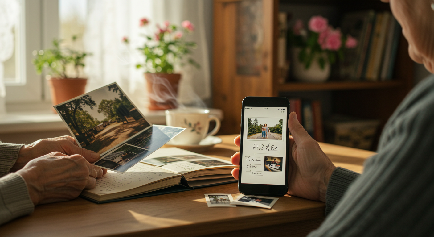 노년에도 즐기는 포토에세이: 인생을 기록하는 새로운 방식에 관한 이미지