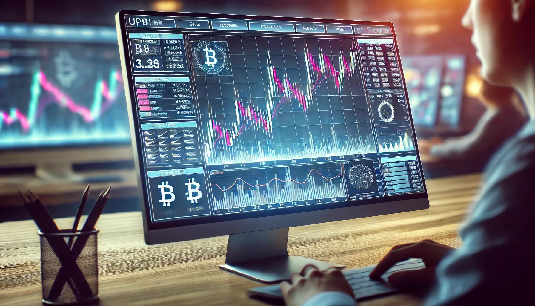 업비트코인챠트설정방법