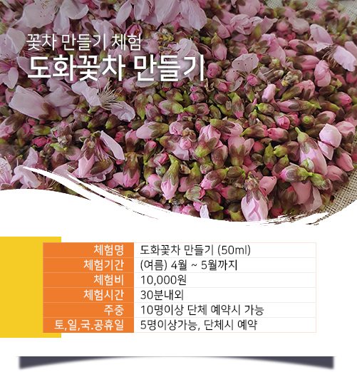 도화꽃차 만들기