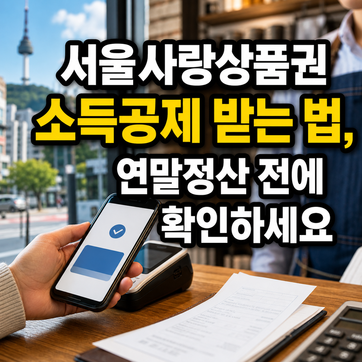 서울사랑상품권 소득공제 받는 법, 연말정산 전에 확인하세요